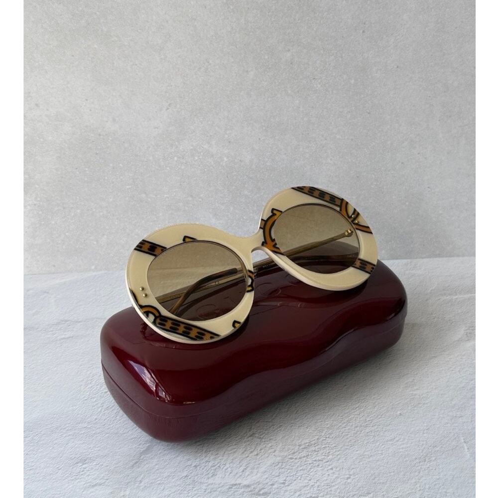 NEW Gucci GG0894S Printed Round Sunglasses LIMITED EDITION